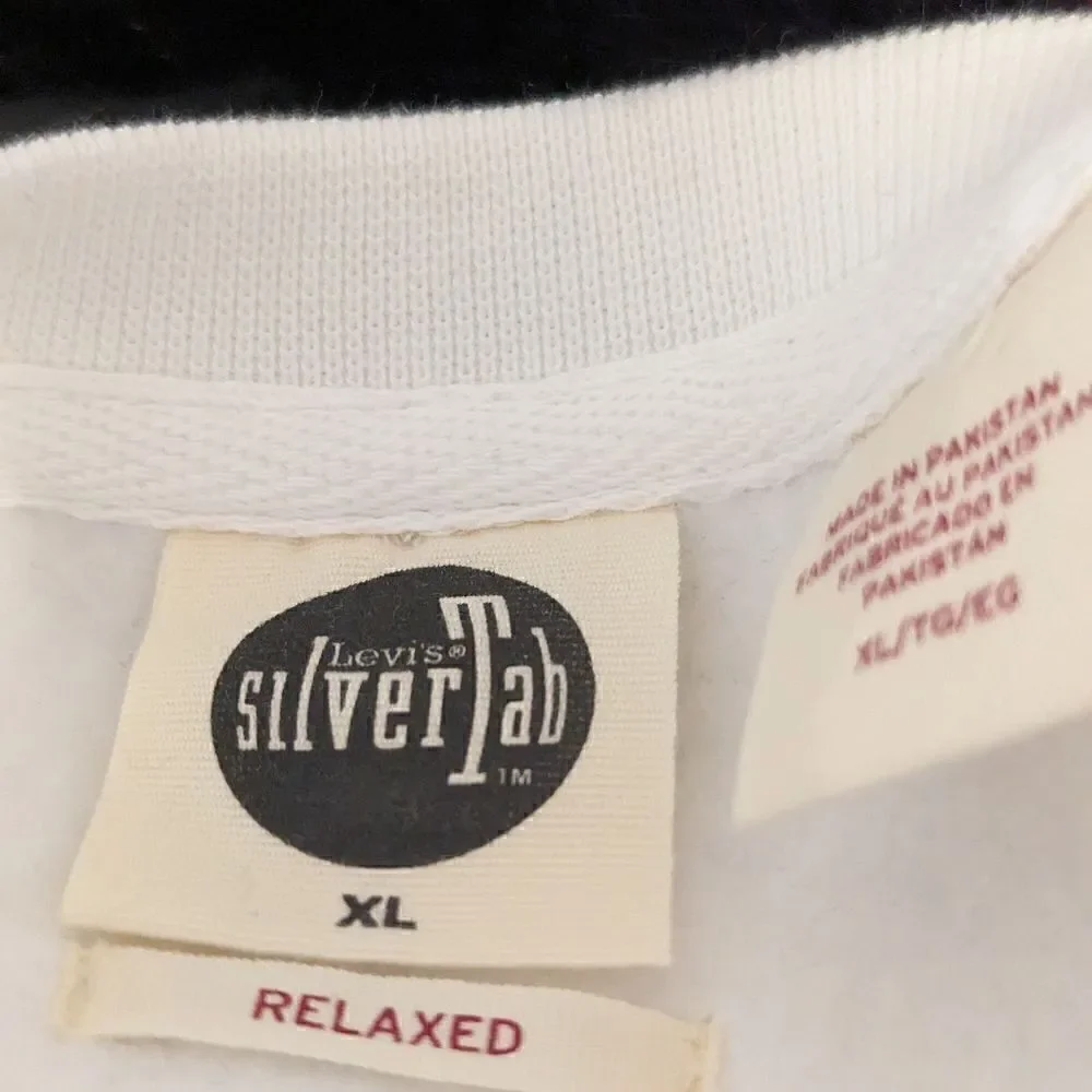 NWT Levi's White Silvertab Relaxed Sweatshirt